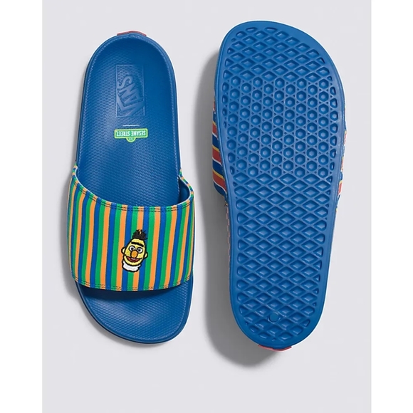Men's Vans Sesame Street x La Costa Slide-On 'Ernie And Bert' - Picture 2 of 12